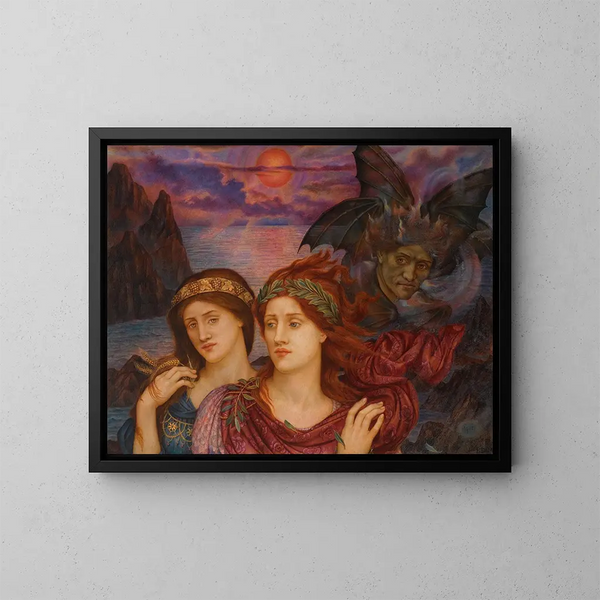 La Vision - Evelyn De Morgan — framed artwork on a wall