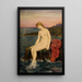 The Little Mermaid - Evelyn De Morgan — framed artwork on a wall