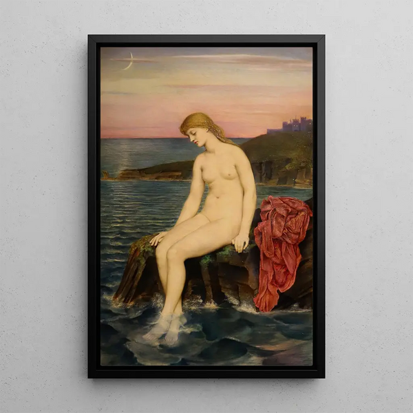 The Little Mermaid - Evelyn De Morgan — framed artwork on a wall