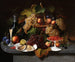 Still life with fruits, oysters, and wine - Everhardus Kuhl — artwork view