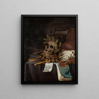 Vanité Painting - Evert Collier — framed artwork on a wall