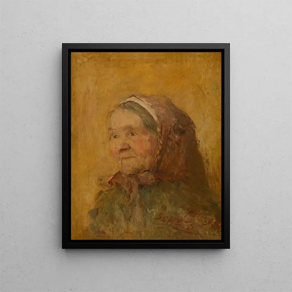 Anne Old Woman - Evert Larock — framed artwork on a wall