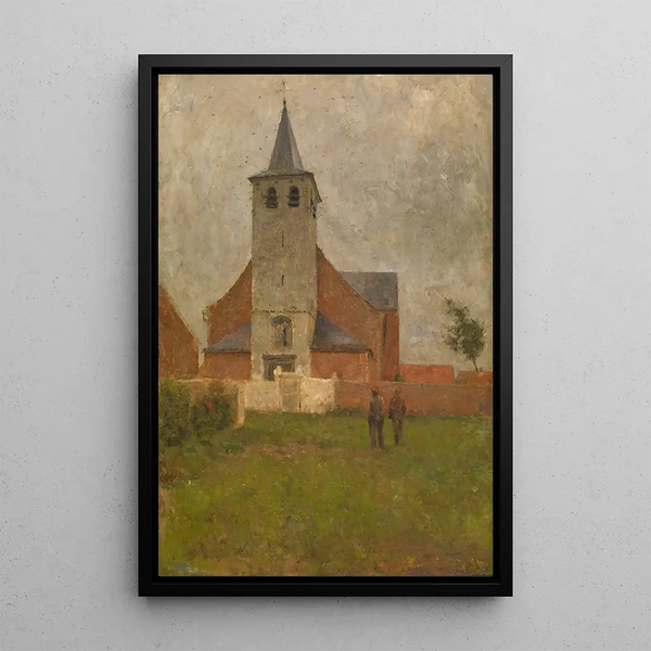 Church in Kapelle-op-den-Bos - Evert Larock — framed artwork on a wall