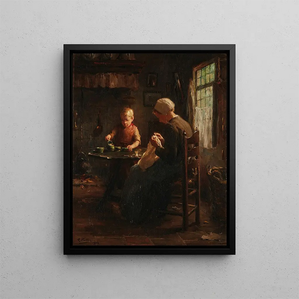 Industrial Domestic Painting - Evert Pieters — framed artwork on a wall