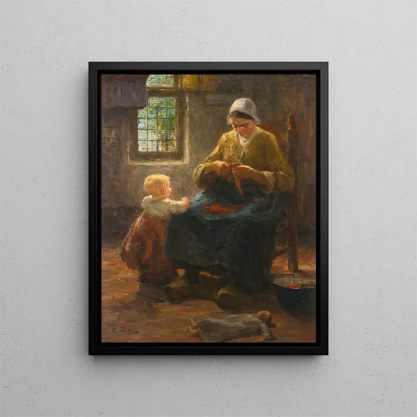 Light of Sun and Shadow - Evert Pieters — framed artwork on a wall