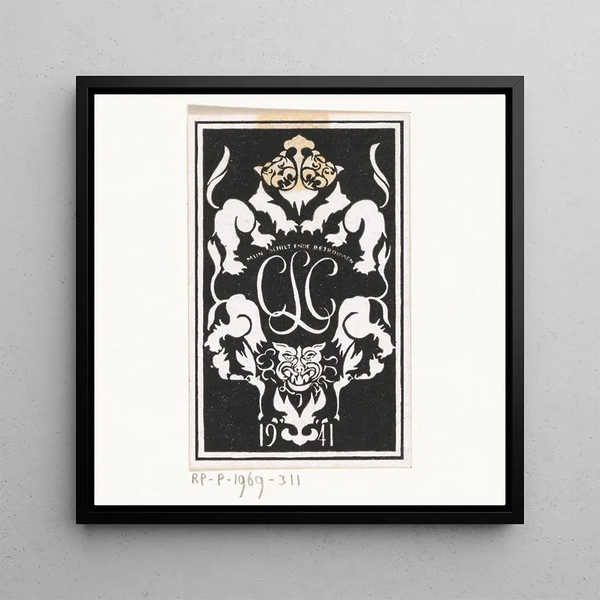 Ex libris de Carel Lion Cachet - Carel Adolph Lion Cachet — wall display of the artwork