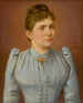 Portrait of a woman in a pale dress - F. J. Dyck — artwork view