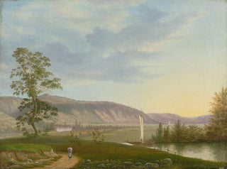 View of the Elbe in Dresden - F M E Fabritius De Tengnagel — artwork view