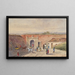 The old castle door in Vienne - F. Seis — framed artwork on a wall