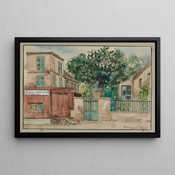 on Haxo Street - F. Seguin — framed artwork on a wall