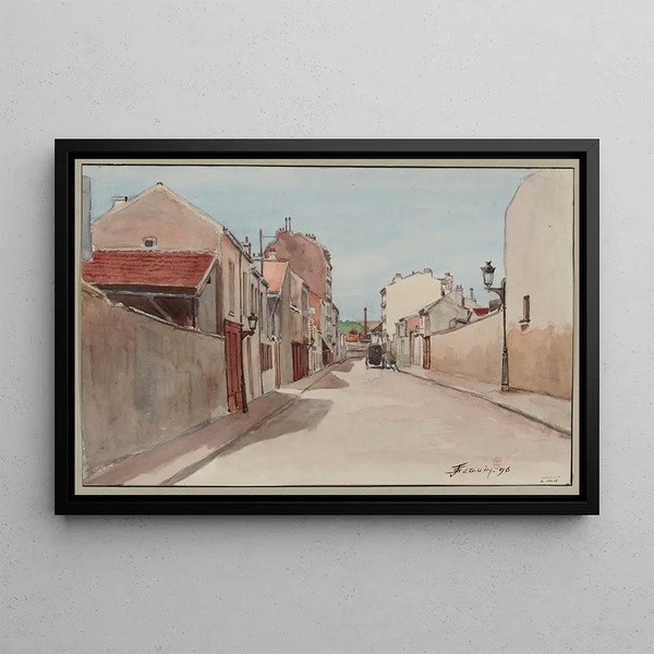 La rue Rosenwald de la rue des Morillons à la rue de Vouillé Vaugirard - F. Seguin — framed artwork on a wall