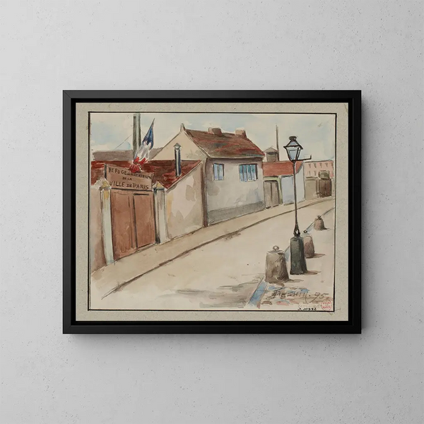 Les Asiles de nuit, Lasile du quai de Valmy n° 107 - F. Seguin — framed artwork on a wall
