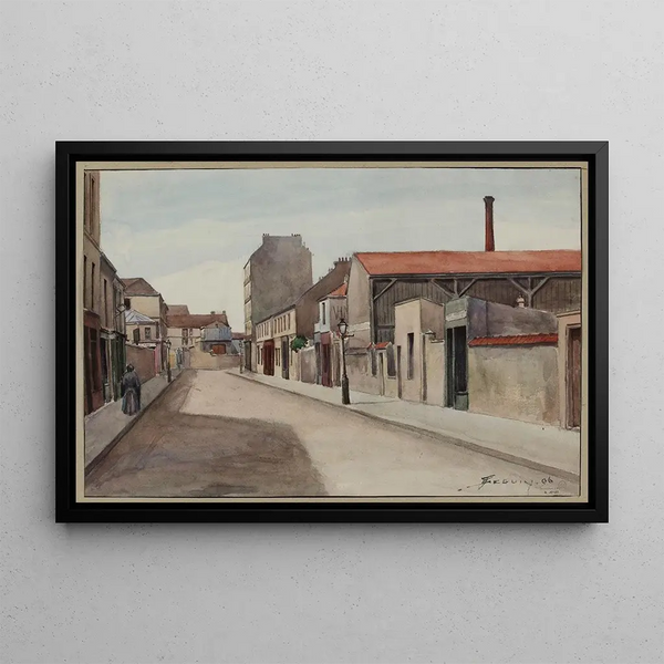 Rue Brancion - F. Seguin — framed artwork on a wall