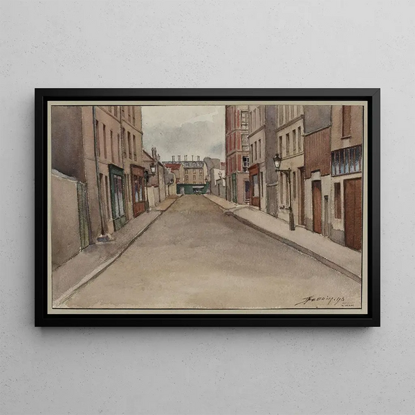 Rue Franquet - F. Seguin — framed artwork on a wall