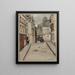 Rue du Cloître Saint - Merry de la rue du Renard à la rue Saint - Martin - F. Sguin — framed artwork on a wall