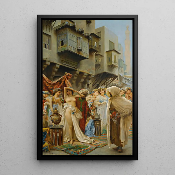 The Choice of His Master - Fabio Fabbi — framed artwork on a wall