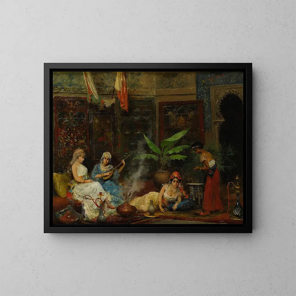 in the Harem - Fabio Fabbi — framed artwork on a wall