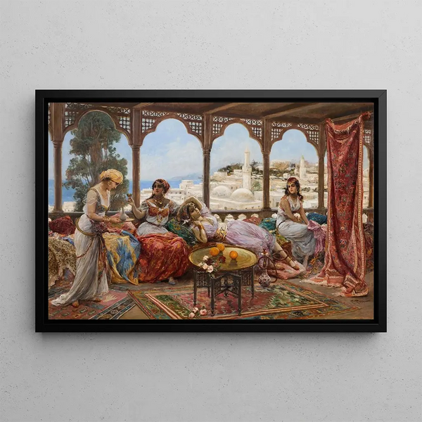 On the terrace - Fabio Fabbi — framed artwork on a wall