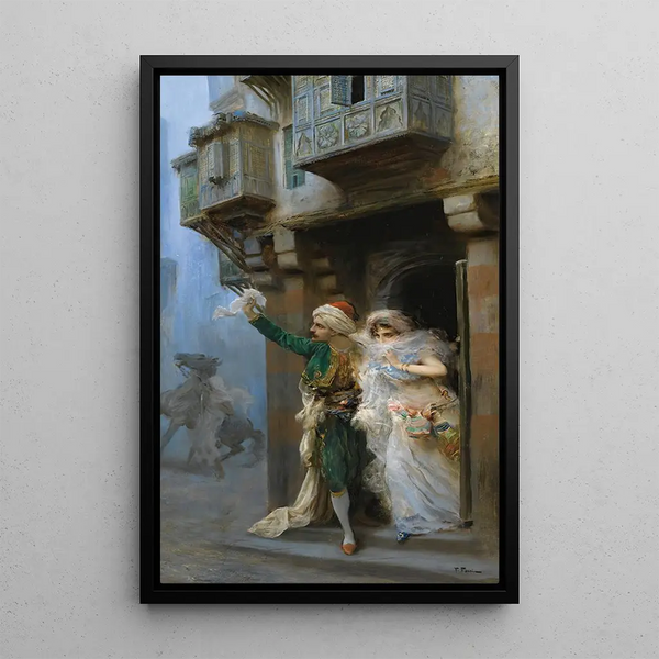 Furtivement - Fabio Fabbi — framed artwork on a wall