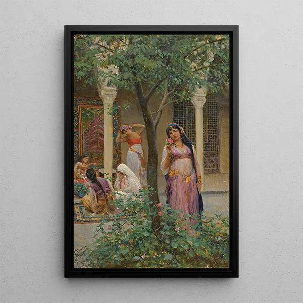 La rose turque - Fabio Fabbi — framed artwork on a wall