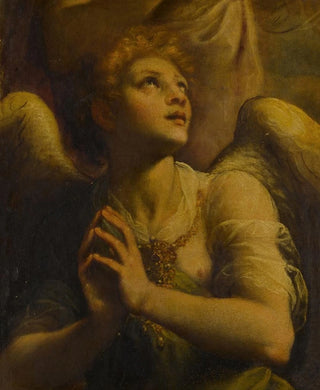 an angel in adoration - Fabrizio Santafede — artwork view