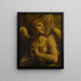 an angel in adoration - Fabrizio Santafede — framed artwork on a wall
