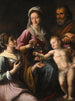La Sainte Famille avec sainte Dorothée - Fabrizio Santafede — artwork view