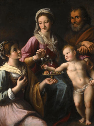 La Sainte Famille avec sainte Dorothée - Fabrizio Santafede — artwork view