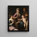 La Sainte Famille avec sainte Dorothée - Fabrizio Santafede — framed artwork on a wall