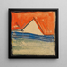 Facade abstract behind a fence - Egon Schiele — framed artwork on a wall