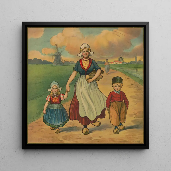Family Holland Painting - Campbell Metzger Jacobson — framed artwork on a wall