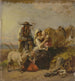 Family of peasants with horse and goat in the field - Jakob Becker — artwork view