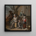 Family of Peasants Near a Well - The Master of Children's Bonnets — framed artwork on a wall