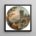 Family of Fishermen - Charles-François Lacroix — framed artwork on a wall