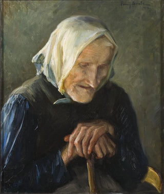 The old blind woman - Fanny Brate — artwork view