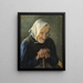The old blind woman - Fanny Brate — framed artwork on a wall