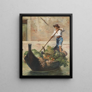 Merchant of Venetian Chamois - Fanny Carlini — framed artwork on a wall