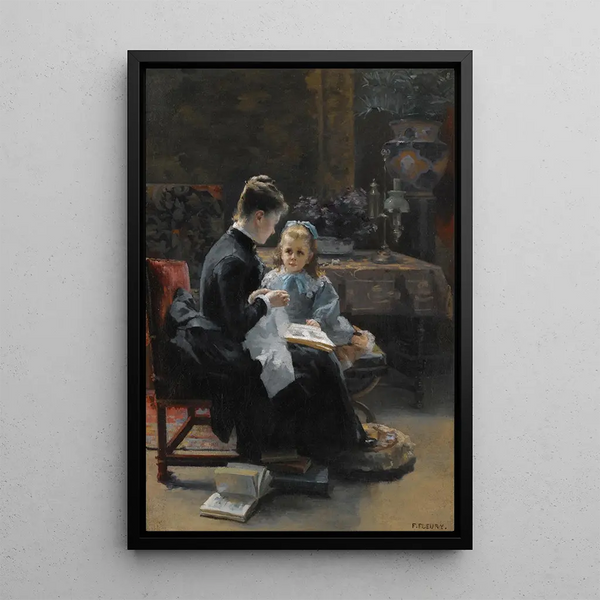 The Lesson - Fanny Fleury — framed artwork on a wall