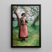 Under the Cherry Blossoms - Fanny Fleury — framed artwork on a wall