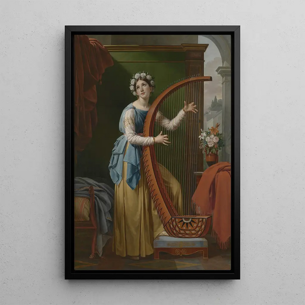 Sainte Cécile - Fanny Paelinck-Horgnies — framed artwork on a wall