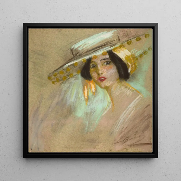 Spanish Fantasy II - Alice Pike Barney — framed artwork on a wall