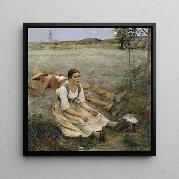Fauchage - Jules Bastien-Lepage — framed artwork on a wall