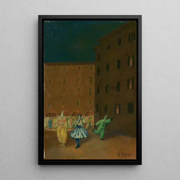 Carnival - Fausto Agnelli — framed artwork on a wall
