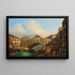 Venice, view of the Grand Canal with the Rialto Bridge - Fausto Antonioli — framed artwork on a wall