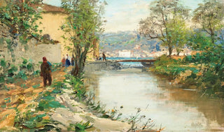 View of Emirgan, Istanbul - Fausto Zonaro — artwork view