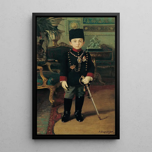 Prince Abdrrahim Efendi - Fausto Zonaro — framed artwork on a wall