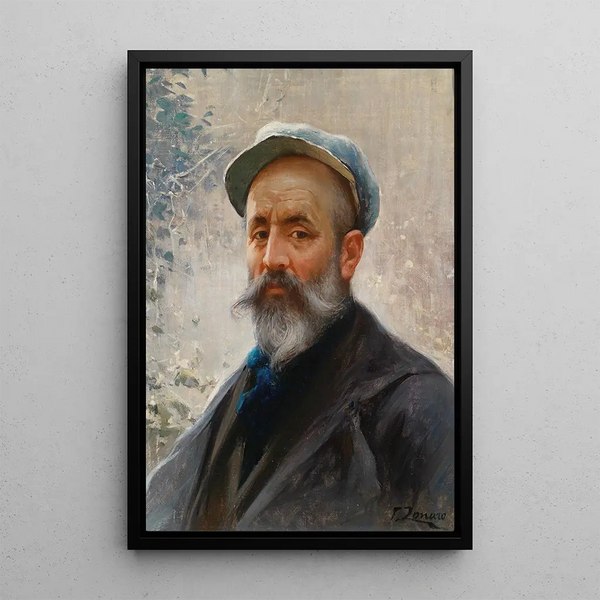 Self-portrait Painting - Fausto Zonaro — framed artwork on a wall