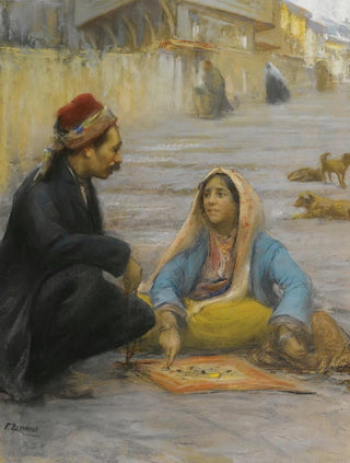 La diseuse de bonne aventure - Fausto Zonaro — artwork view