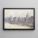 College of the Four Nations and Hôtel de Conti painting in 1689 - Fédor Hoffbauer — framed artwork on a wall