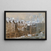 La Cité et le pont aux Changes en hiver 1650 - Fédor Hoffbauer — framed artwork on a wall